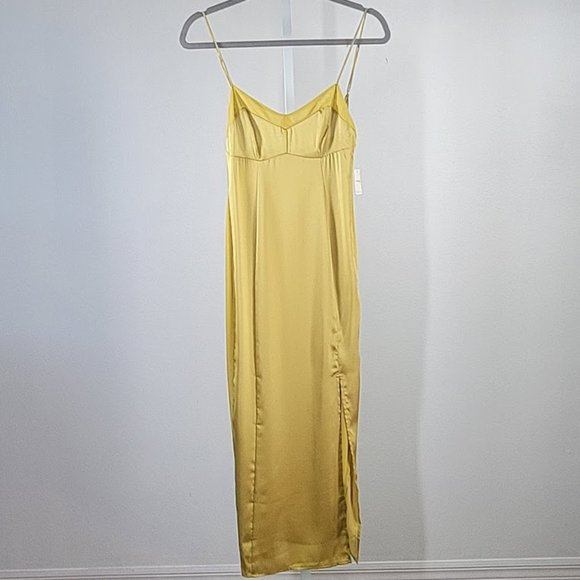 FREE PEOPLE INTIMATELY city cool midi slip dress Sz S NEW - Picture 8 of 11